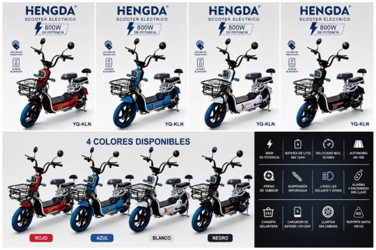 MOTO ELETRICA HENGDA Bluetooth /NFC YQ-KLN