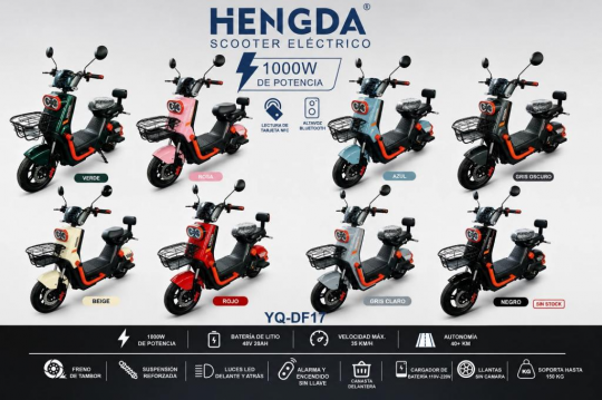 MOTO ELETRICA HENGDA Bluetooth /NFC YQ-DF17
